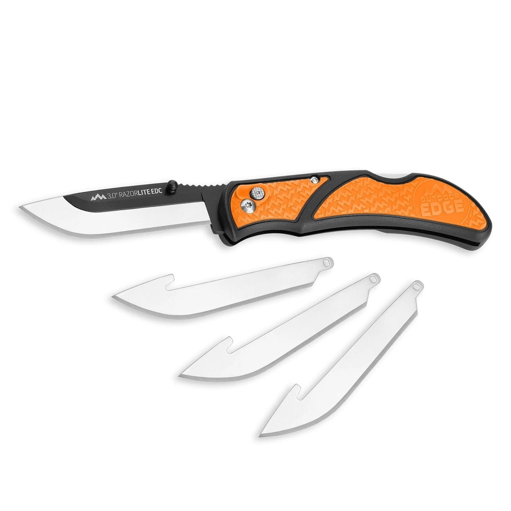 Outdoor Edge 3" Razor-EDC Lite Orange Knife