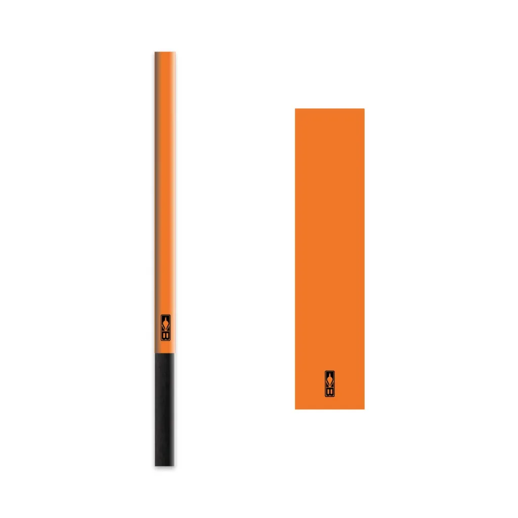 Bohning 5.5 Inch Solid Color Standard Arrow Wraps (Neon Orange)