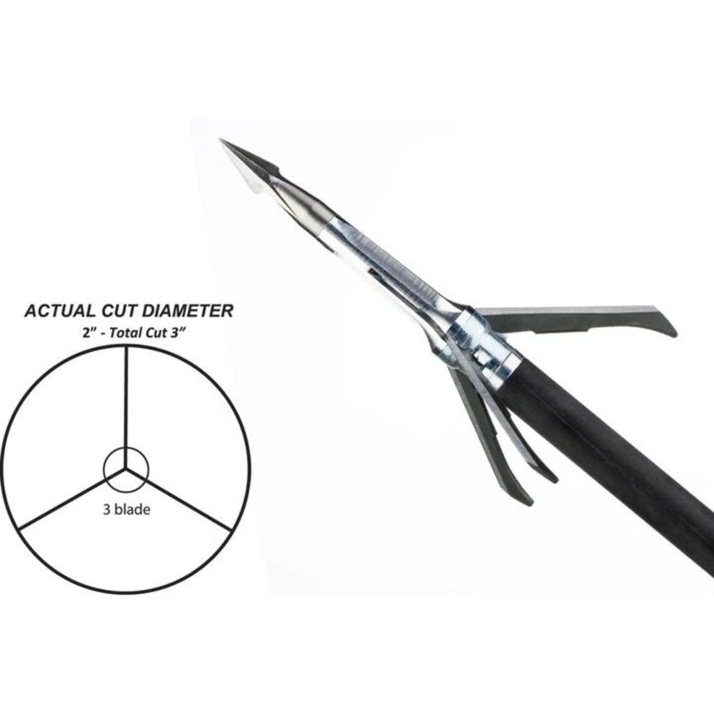 Grim Reaper Whitetail Special Pro Series 3 Blade Mechanical Broadheads 4pk (100gr)