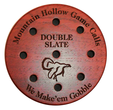 Mountain Hollow Purple Heart Double Slate Pot Friction Turkey Call