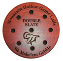 Mountain Hollow Purple Heart Double Slate Pot Friction Turkey Call
