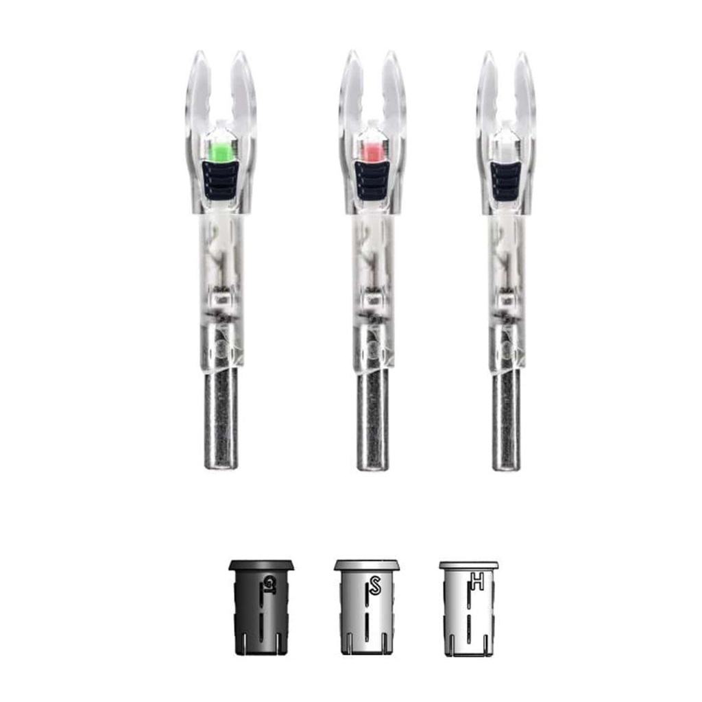 Nockturnal Shift Lighted Nocks 3pk Universal Fit
