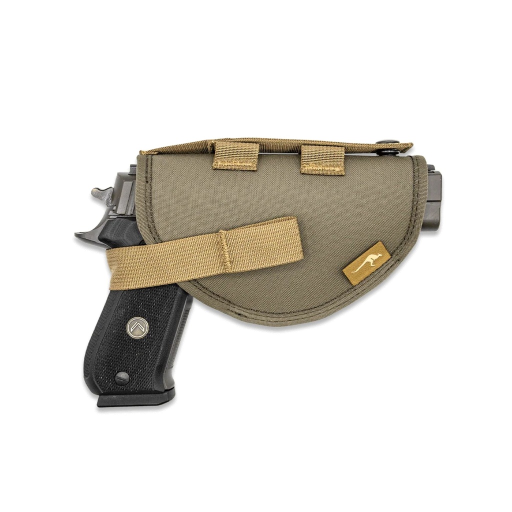Marsupial Gear Bottom Mount Holster (Coyote Brown, Small, RH)