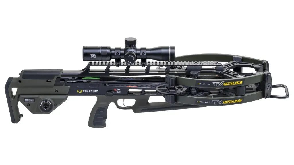 TenPoint TX Ultra 29.5 460fps Crossbow Package (Moss Green, EVO-X)