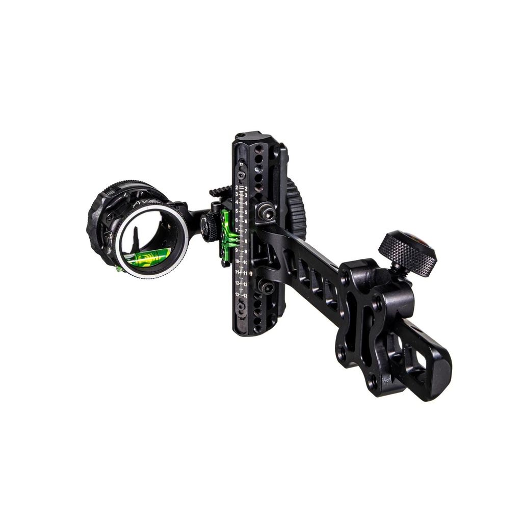 Axcel Driver Hunting Slider Bow Sight - Standard Pro Mount (RH, Stealth Black, 1 Pin Vertical, 0.010)