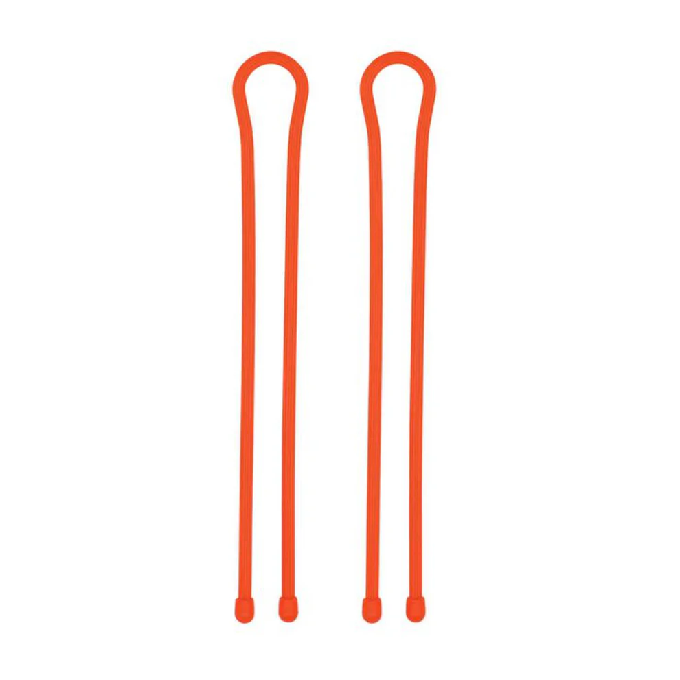 Gear Tie Reusable Rubber Twist Tie [2 pack orange]